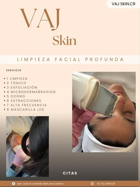 Información de una limpieza facial profunda
